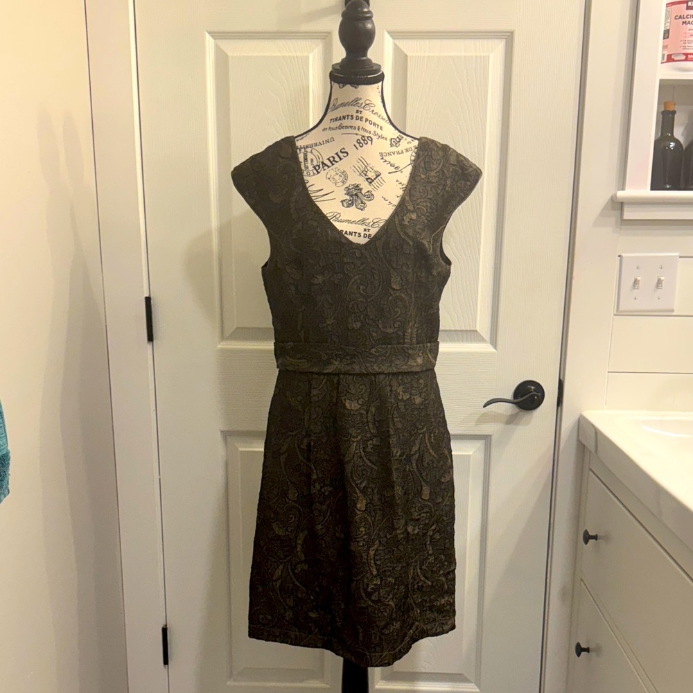Max Studio Chocolate Lace Mini Dress